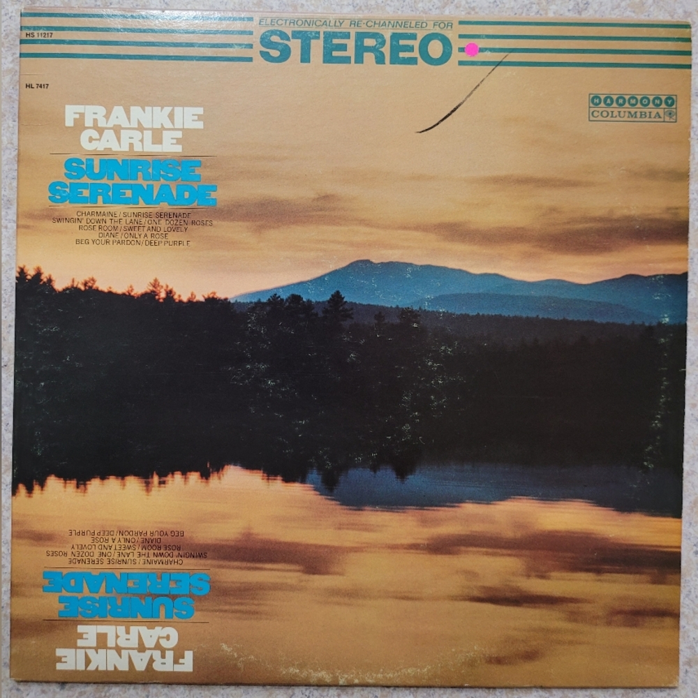 Frankie Carlie Sunrise Serenade   Record Album Vinyl LP